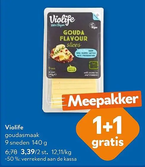Promotie: Violife goudasmaak