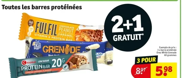 Offre: Barres protéinées