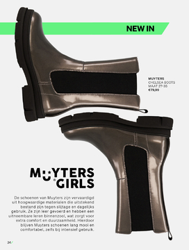 Aanbieding: Muyters Chelsea boots zilver Leer