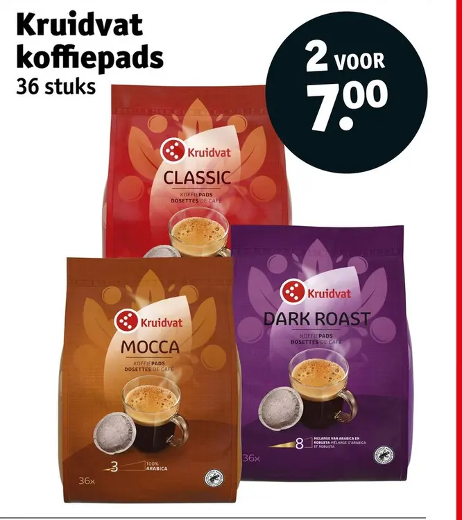 Aanbieding: Kruidvat koffiepads