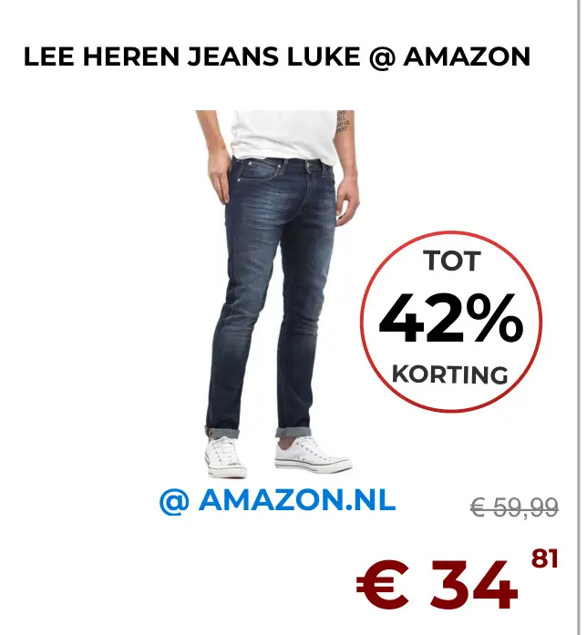 Aanbieding: Heren jeans luke