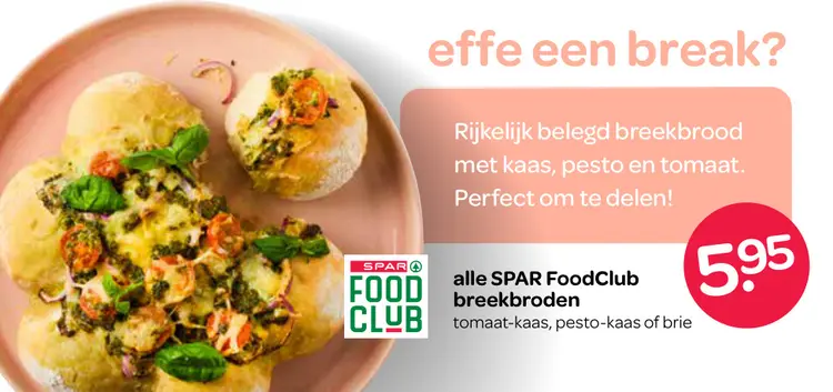 Aanbieding: SPAR FoodClub breekbroden