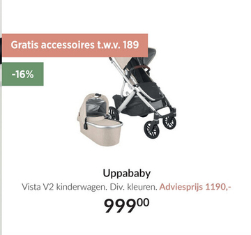 Aanbieding: UPPAbaby VISTA V2 Kinderwagen 2-in-1