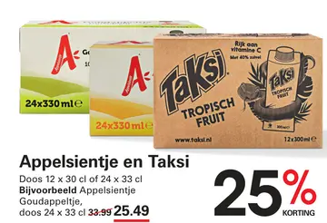 Aanbieding: Appelsientje en Taksi