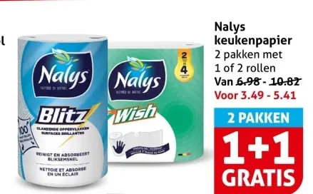 Aanbieding: Nalys keukenpapier
