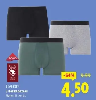 Aanbieding: 3 Heren boxers