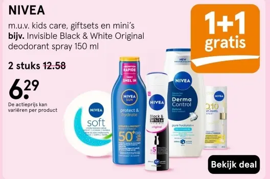 Aanbieding: NIVEA m.u.v. kids care, giftsets