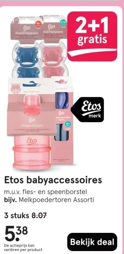 Aanbieding: Etos babyaccessoires