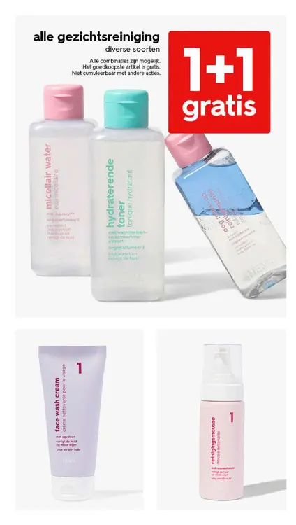 Promotie: alle gezichtsreiniging