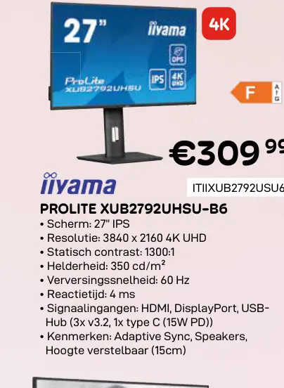 Promotie: Prolite xub2792uhsu-b6