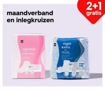 Aanbieding: maandverband en inlegkruizen