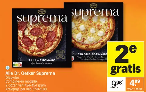Promotie: Suprema pizza