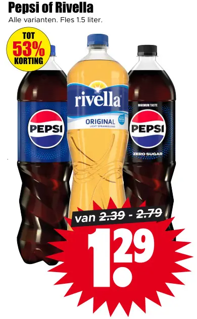 Aanbieding: Pepsi of Rivella
