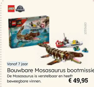 Aanbieding: Bouwbare Mosasaurus bootmissie