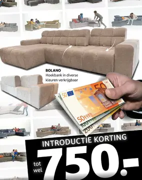 Aanbieding: BOLANO Hoekbank