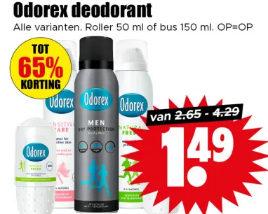 Aanbieding: Odorex deodorant