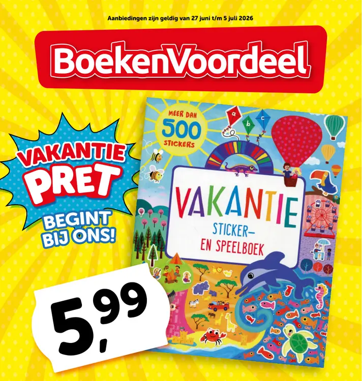 Promotie: Vakantie sticker- en speelboek