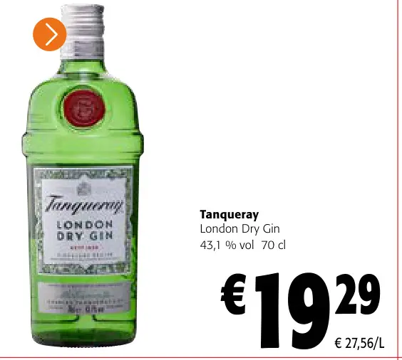 Offre: Tanqueray London Dry Gin