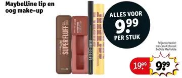 Aanbieding: Maybelline tip en oog make-up