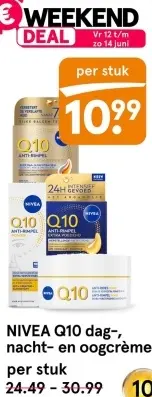 Aanbieding: Q10 dag-, nacht- en oogcrème