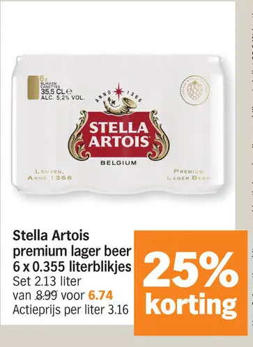 Promotie: premium lager beer