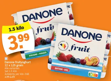 Offre: Danone fruityoghurt