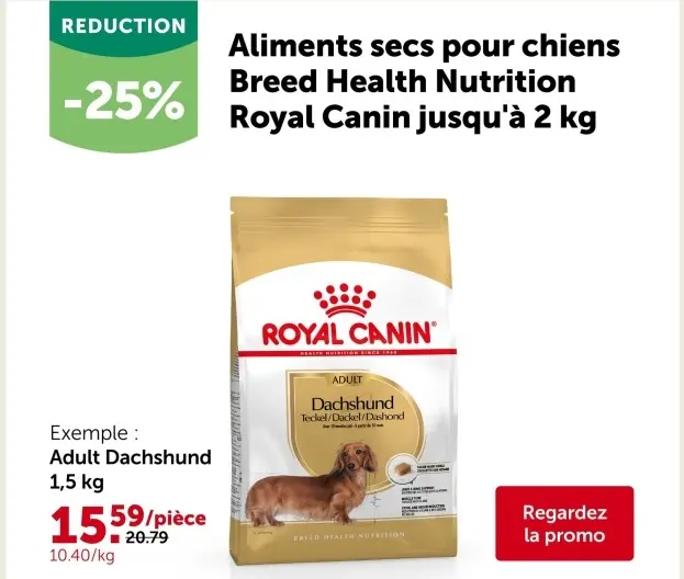 Offre: Aliments secs pour chiens Breed Health Nutrition