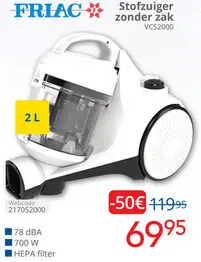Promotie: Stofzuiger zonder zak VCS2000