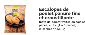 Aanbieding: Escalopes de poulet panure fine et croustilla