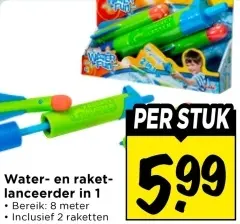 Water- en raketlanceerder in 1