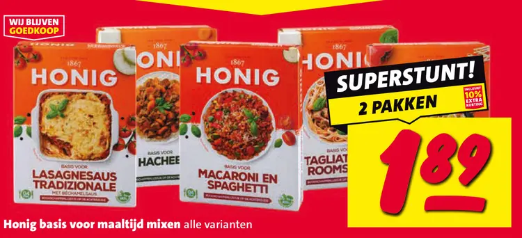 Aanbieding: Honig basis voor maaltijd mixen