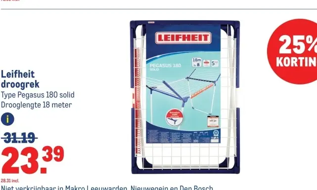 Aanbieding: droogrek