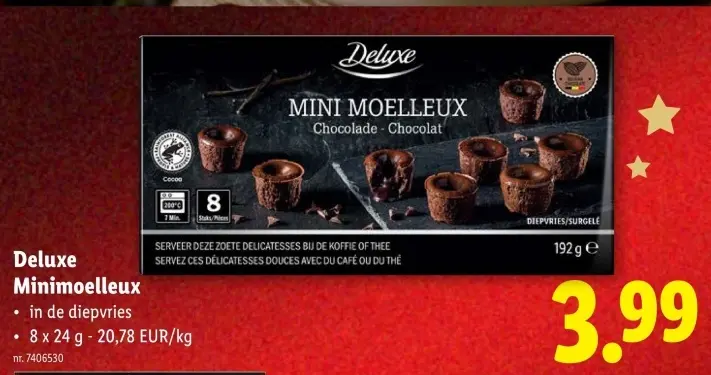 Promotie: Mini Moelleux Chocolade