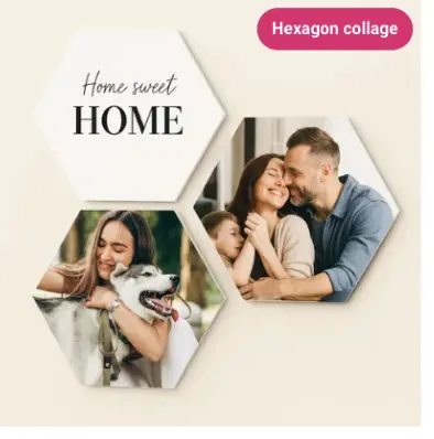Aanbieding: Hexagon collage