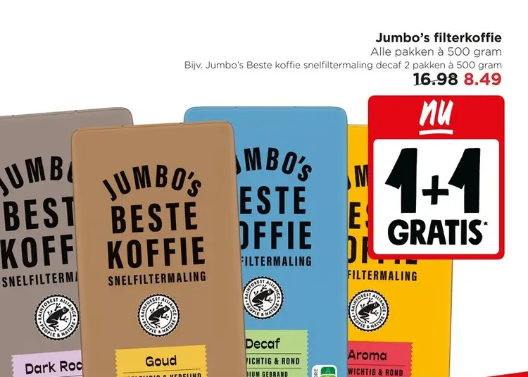 Aanbieding: Jumbo's filterkoffie