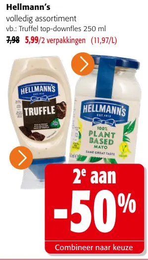 Promotie: volledig assortiment vb.: Truffel top-downfles
