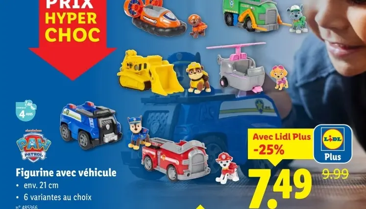 Offre: Figurine avec véhicule