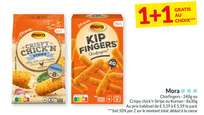 Offre: Chixfingers or Crispy Chick'n Strips or Korean