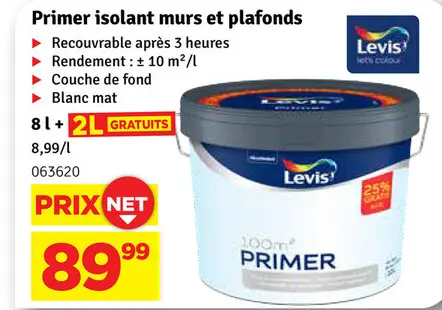 Offre: Primer isolant murs et plafonds