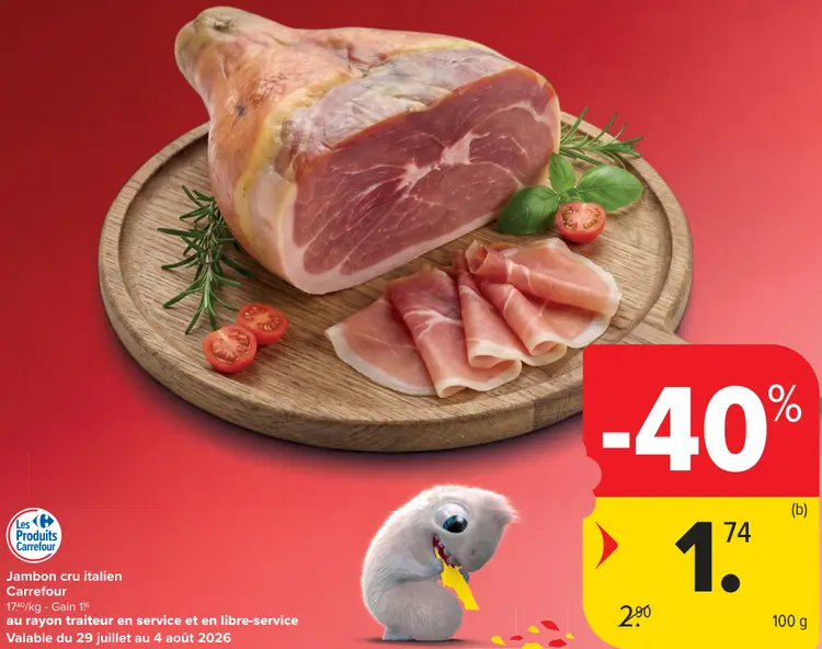 Offre: Jambon cru italien