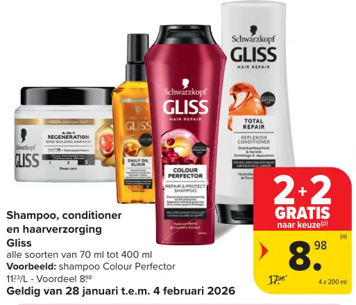 Promotie: Shampoo, conditioner en haarverzorging