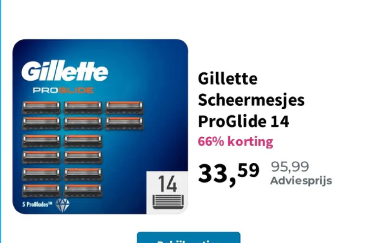 Aanbieding: Gillette Scheermesjes ProGlide