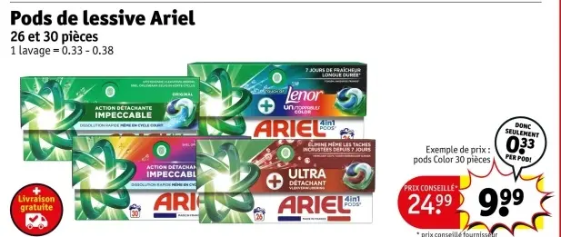 Offre: Pods de lessive