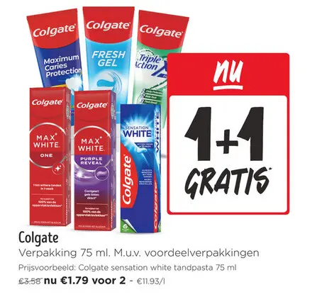 Promotie: Colgate tandpasta