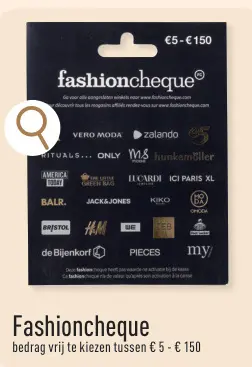 Aanbieding: Fashioncheque 