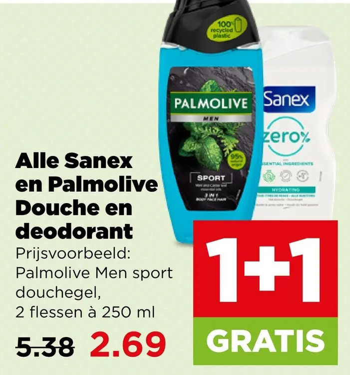 Aanbieding: Sanex en Palmolive Douche en deodorant