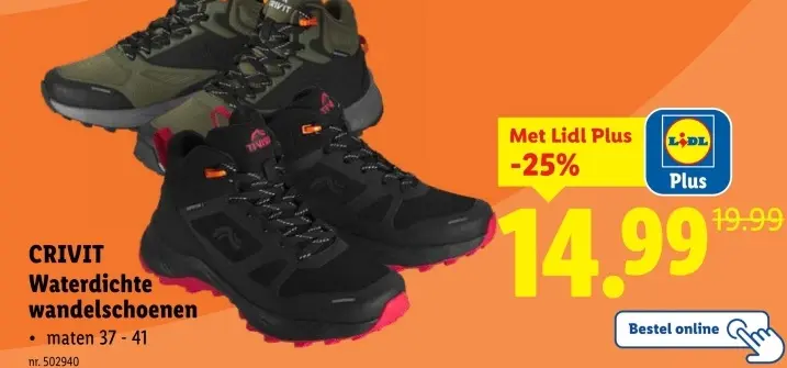 Aanbieding: Waterdichte wandelschoenen