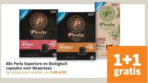 Aanbieding: Alle Perla Superiore en Biologisch capsules voor Nespresso