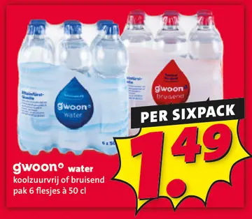 Aanbieding: gwoon water