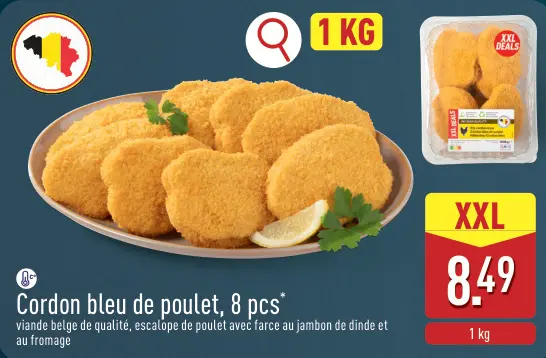 Offre: Cordon bleu de poulet
